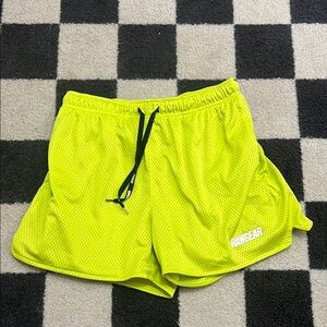 RawGear Neon Yellow Mesh Shorts